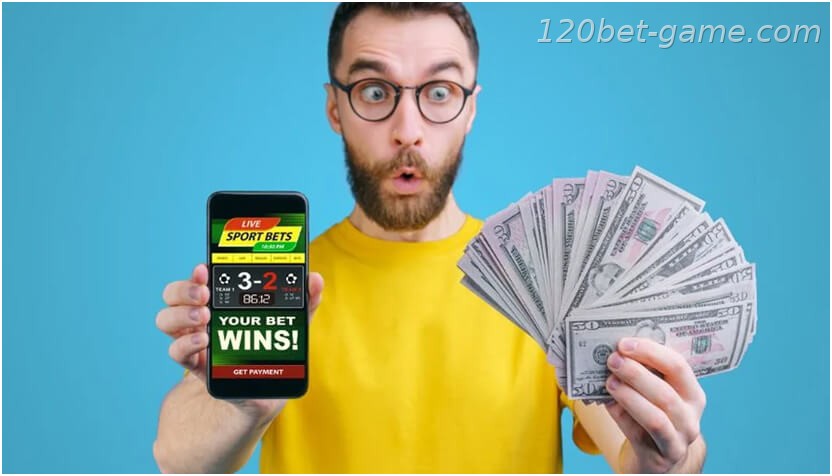 Dinheiro na mão com a 120bet