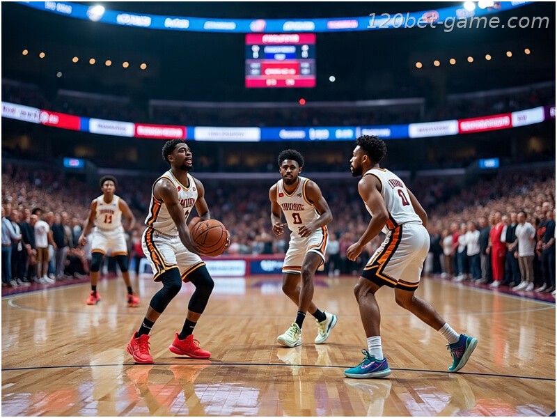 jogando basquete